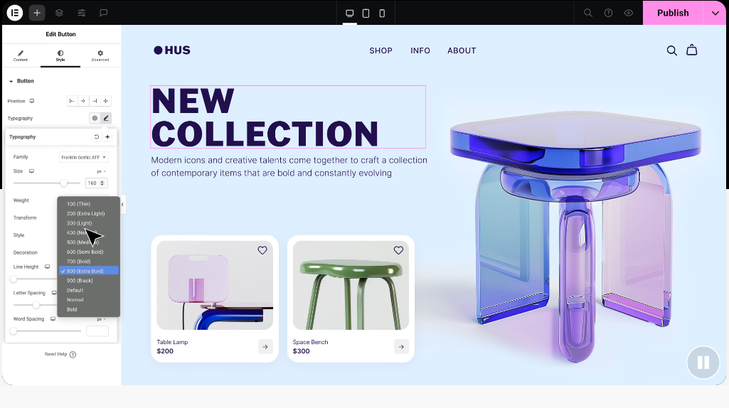 Elementor - конструктор тем