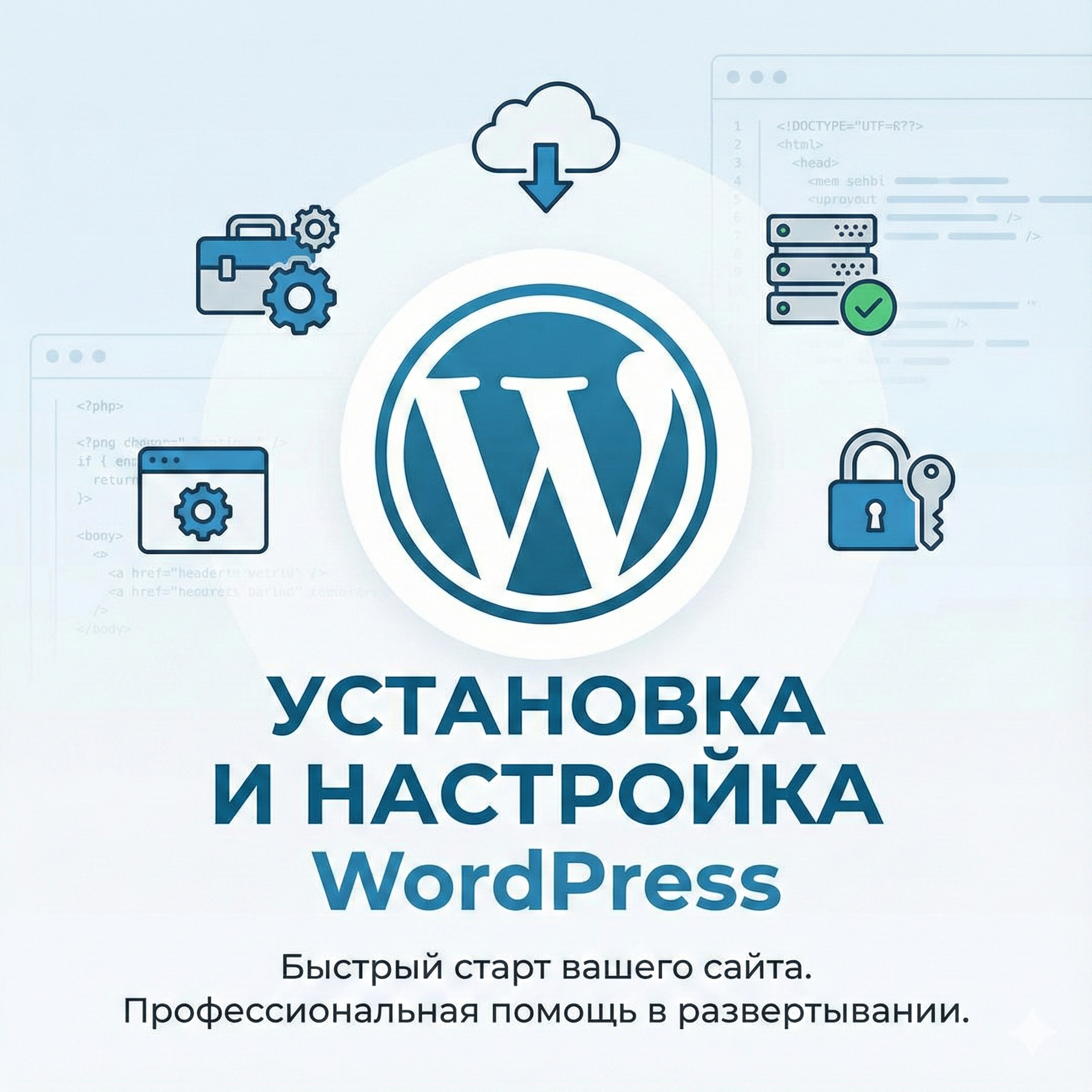 Запуск и настройка WordPress