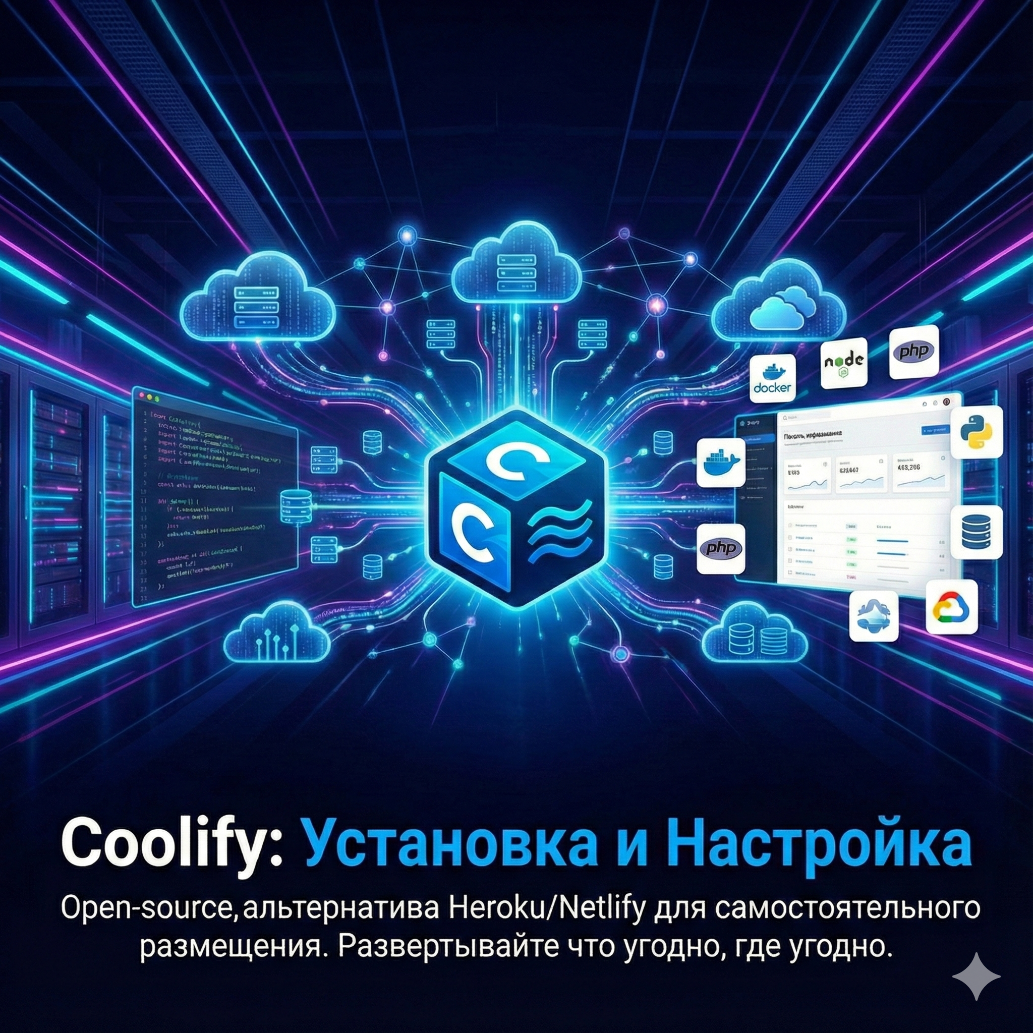 Запуск и настройка Coolify